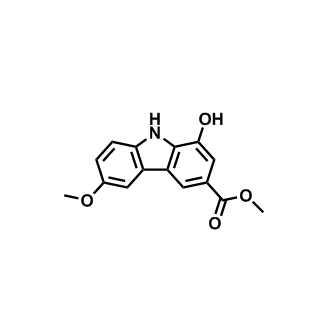 9H-Carbazole-3-carboxylic acid, 1-hydroxy-6-methoxy-, methyl ester,9H-Carbazole-3-carboxylic acid, 1-hydroxy-6-methoxy-, methyl ester