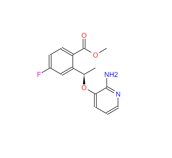 (R)-2-(1-((2-氨基吡啶-3-基)氧基)乙基)-4-氟苯甲酸甲酯,methyl(R)-2-(1-((2-aminopyridin-3-yl)oxy)ethyl)-4-fluorobenzoate