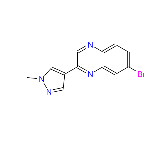 7-溴-2-(1-甲基-1H-吡唑-4-基)喹喔啉,7-bromo-2-(1-methyl-1H-pyrazol-4-yl)Quinoxaline