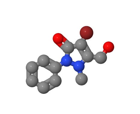 4-溴-5-(羟甲基)-1-甲基-2-苯基-1,2-二氢-3H-吡唑-3-酮,4-BROMO-3-(HYDROXYMETHYL)-2-METHYL-1-PHENYL-3-PYRAZOLIN-5-ONE