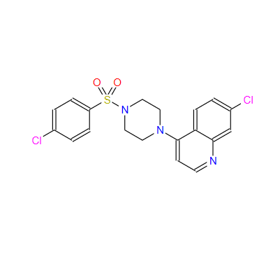 7-氯-4-[4-[(4-氯苯基)磺酰基]-1-哌嗪基]喹啉,KM 11060