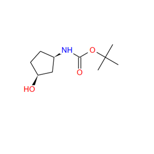 225641-84-9；[(1R,3S)-3-羟基环戊基]氨基甲酸叔丁酯；Carbamic acid, [(1R,3S)-3-hydroxycyclopentyl]-, 1,1-dimethylethyl ester (9CI)