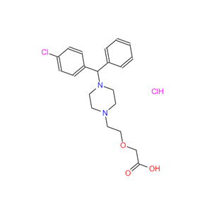 乙酸, 2-[2-[4-[(4-氯苯基)苯基甲基]-1-哌嗪基]乙氧基]-, 盐酸盐 (1:1),[2-[4-[(4-Chlorophenyl)phenylMethyl]piperazin-1-yl]-ethoxy]acetic acid HCl