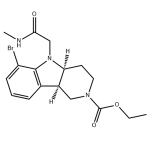2098497-32-4 (4AS,9BR)-6-溴-5-(2-(甲基氨基)-2-氧代乙基)-3,4,4A,5-四氢-1H-吡啶并[4,3-B]吲哚-2(9BH)-甲酸乙酯