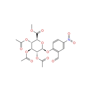 1-O-(2-甲酰基-4-硝基苯基)-2,3,4-三-O-乙酰基-Β-D-吡喃葡萄糖醛酸甲酯