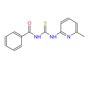 96938-51-1;N-((6-甲基吡啶-2-基)羰基)苯甲酰胺;Benzamide, N-[[(6-methyl-2-pyridinyl)amino]thioxomethyl]-