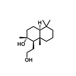 (1R,2R,4AS,8aS)-1-(2-hydroxyethyl)-2,5,5,8a-tetramethyldecahydronaphthalen-2-ol,(1R,2R,4AS,8aS)-1-(2-hydroxyethyl)-2,5,5,8a-tetramethyldecahydronaphthalen-2-ol
