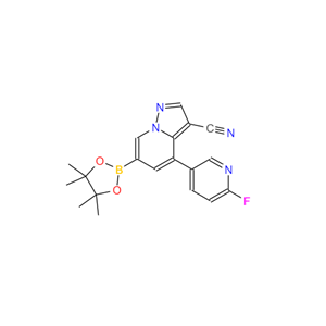 4-(6-氟吡啶-3-基)-6-(4,4,5,5-四甲基-1,3,2-二氧硼杂环戊烷-2-基)吡唑并[1,5-A]吡啶-3-甲腈