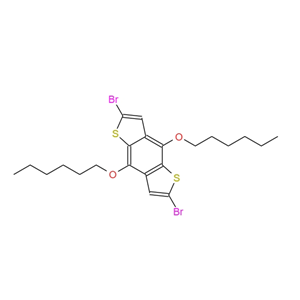 2,6-二溴-4,8-双(己氧基)-苯并[1,2-B:4,5-B']二噻吩