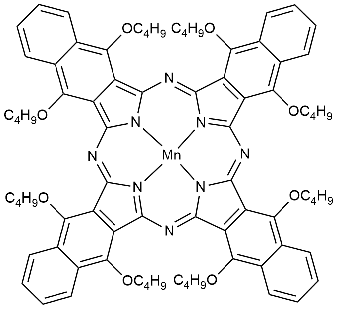 5,9,14,18,23,27,32,36-八丁氧基-2,3-萘酞菁锰