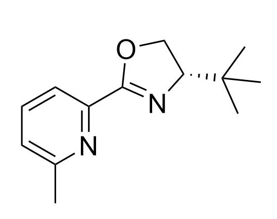 2-[(4S)-4-(1,1-二甲基乙基)-4,5-二氢-2-唑啉基]-6-甲基吡啶,(S)-4-(tert-butyl)-2-(6-methylpyridin-2-yl)-4,5-dihydrooxazole