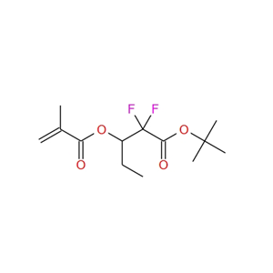 2,2-二氟-3-[(2-甲基-1-氧代-2-丙烯-1-基)氧基]戊酸叔丁酯 1092693-73-6