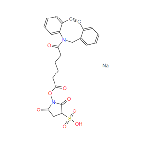 磺化二苯基环辛炔-琥珀酰亚胺酯,DBCO-sulfo-NHS ester