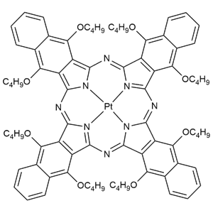 5,9,14,18,23,27,32,36-八丁氧基-2,3-萘酞菁铂