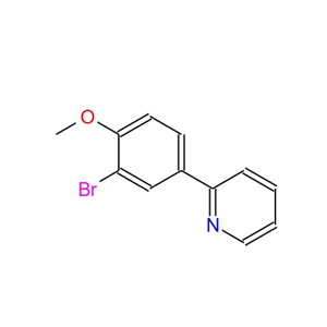 2-(3-溴-4-甲氧基苯在)吡啶 168823-65-2