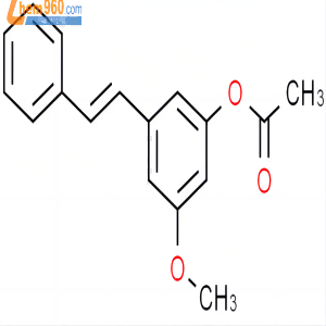 (E)-3-乙酰氧基-5-甲氧基二苯乙烯,3-Methoxy-5-styrylphenyl acetate