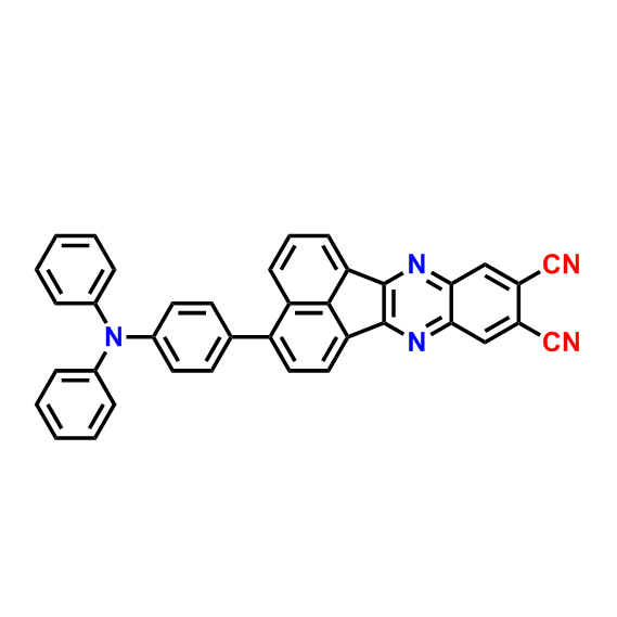 3-(4-(diphenylamino)phenyl)acenaphtho[1,2-b]quinoxaline-9,10-dicarbonitrile,3-(4-(diphenylamino)phenyl)acenaphtho[1,2-b]quinoxaline-9,10-dicarbonitrile