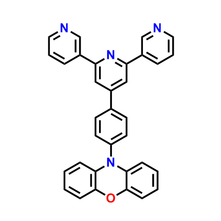 10-(4-([3,2':6',3''-terpyridin]-4'-yl)phenyl)-10H-phenoxazine,10-(4-([3,2':6',3''-terpyridin]-4'-yl)phenyl)-10H-phenoxazine