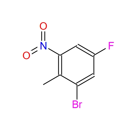 2-溴-4-氟-6-硝基甲苯,1-broMo-5-fluoro-2-Methyl-3-nitrobenzene