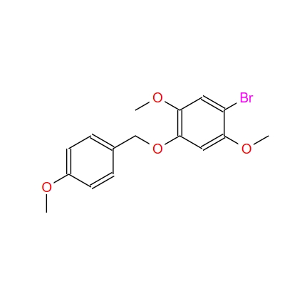 1-溴-2,5-二甲氧基-4-((4-甲氧基苄基)氧基)苯,1-BroMo-2,5-diMethoxy-4-((4-Methoxybenzyl)oxy)benzene