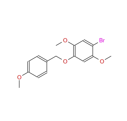 1-溴-2,5-二甲氧基-4-((4-甲氧基芐基)氧基)苯,1-BroMo-2,5-diMethoxy-4-((4-Methoxybenzyl)oxy)benzene