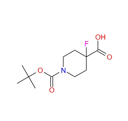 1-BOC-4-氟-4-哌啶羧酸,1-(tert-butoxycarbonyl)-4-fluoropiperidine-4-carboxylic acid