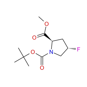 1-(叔丁基) 2-甲基 (2R,4S)-4-氟吡咯烷-1,2-二羧酸酯 647857-39-4