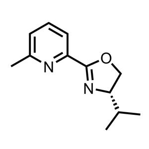 (S)-4-异丙基-2-(6-甲基吡啶-2-基)-4,5-二氢恶唑,(S)-4-isopropyl-2-(6-methylpyridin-2-yl)-4,5-dihydrooxazole