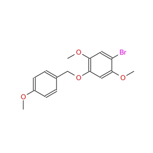 1-溴-2,5-二甲氧基-4-((4-甲氧基苄基)氧基)苯 1646152-54-6