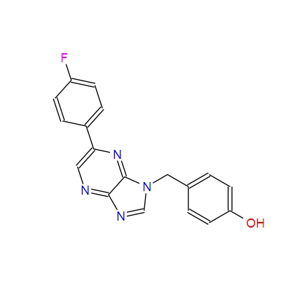 Phenol, 4-[[6-(4-fluorophenyl)-1H-imidazo[4,5-b]pyrazin-1-yl]methyl]-,Phenol, 4-[[6-(4-fluorophenyl)-1H-imidazo[4,5-b]pyrazin-1-yl]methyl]-
