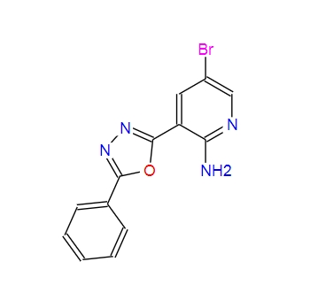 2-Pyridinamine, 5-bromo-3-(5-phenyl-1,3,4-oxadiazol-2-yl)-,2-Pyridinamine, 5-bromo-3-(5-phenyl-1,3,4-oxadiazol-2-yl)-