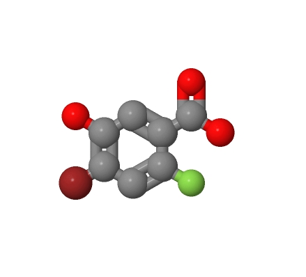 4-溴-2-氟-5-羟基苯甲酸,4-Bromo-2-fluoro-5-hydroxybenzoic acid