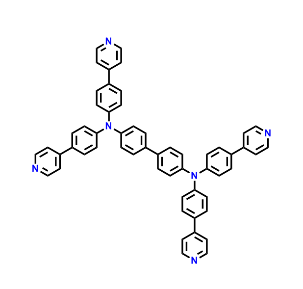 1,1'-联苯]-4,4'-二胺,N4,N4,N4',N4'-四[4-(4-吡啶基)苯基]-,1,1'-Biphenyl]-4,4'-diamine,N4,N4,N4',N4'-tetrakis[4-(4-pyridinyl)phenyl]-