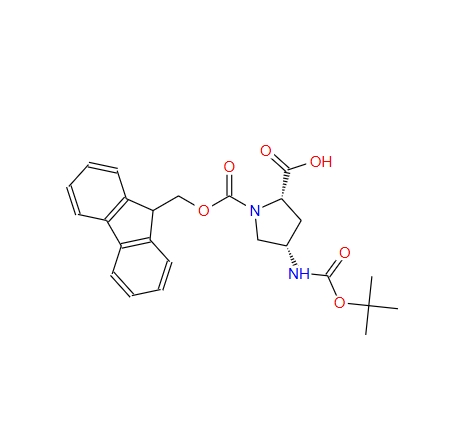 Boc-(2S,4S)-4-氨基-1-Fmoc-吡咯烷-2-羧酸,Boc-(2S,4S)-4-amino-1-Fmoc-pyrrolidine-2-carboxylic acid, 98%