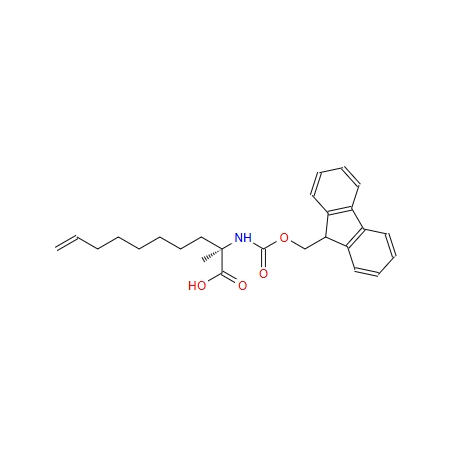 (2R)-2-N-芴甲氧羰基氨基-2-甲基-9-癸烯酸,(R)-N-Fmoc-2-(7'-octenyl) alanine; R8