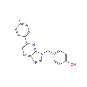 827602-55-1；Phenol, 4-[[6-(4-fluorophenyl)-1H-imidazo[4,5-b]pyrazin-1-yl]methyl]-