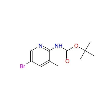 5-溴-3-甲基吡啶-2-氨基甲酸叔丁酯,tert-Butyl (5-bromo-3-methylpyridin-2-yl)carbamate