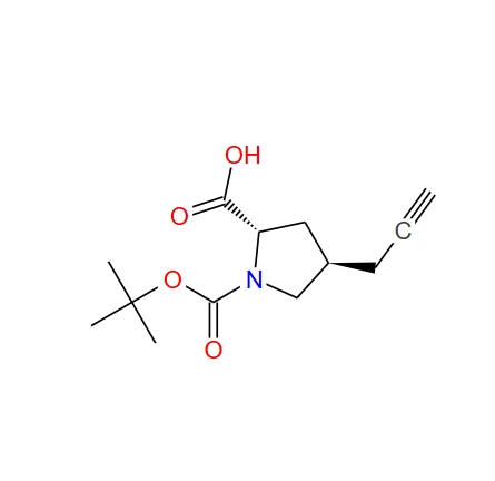 反-N-BOC-4-炔丙基-L-脯氨酸,(2S,4R)-1-(tert-butoxycarbonyl)-4-(prop-2-ynyl)pyrrolidine-2-carboxylic acid