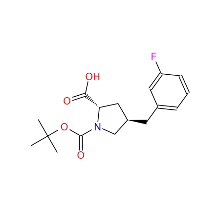 (2S,4R)-1-(叔丁氧基羰基)-4-(3-氟芐基)吡咯烷-2-甲酸,(2S,4R)-1-(tert-butoxycarbonyl)-4-(3-fluorobenzyl)pyrrolidine-2-carboxylic acid