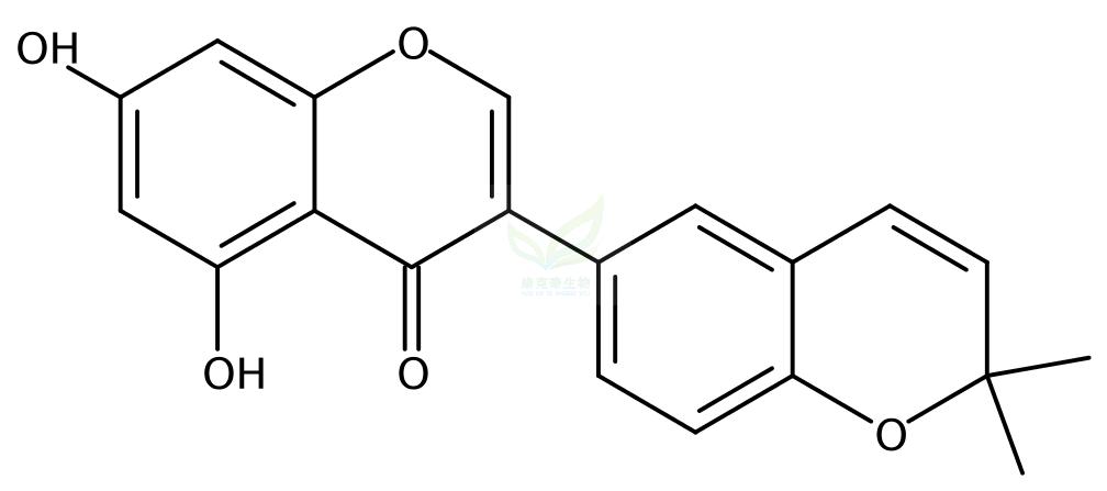 3-(2,2-二甲基-2H-1-苯并吡喃-6-基)-5,7-二羟基-4H-1-苯并吡喃-4-酮,Isoderrone