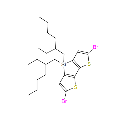 2,6-二溴-4,4-雙(2-乙基己基)-4H-硅雜環(huán)戊二烯并[3,2-B:4,5-B']二噻吩,2,6-Dibromo-4,4-bis(2-ethylhexyl)-4H-silolo[3,2-b:4,5-b']dithiophene