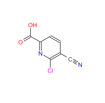 6-氯-5-氰基皮考林酸,6-chloro-5-cyanopicolinic acid