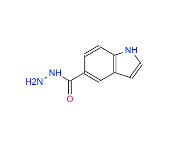 吲哚-5-甲酰肼,1H-Indole-5-carboxylicacid,hydrazide(9CI)