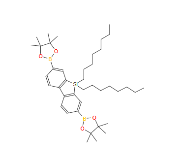 9,9-二辛基-9H-9-硅杂芴-2,7-双(硼酸频哪醇酯),9,9-Dioctyl-2,7-bis(4,4,5,5-tetramethyl-1,3,2-dioxaborolan-2-yl)-9H-9-silafluorene