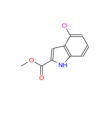 4-氯-2-吲哚甲酸甲酯,1H-Indole-2-carboxylic acid, 4-chloro-, Methyl ester