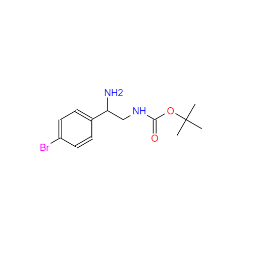 (2-氨基-2-(4-溴苯基)乙基)氨基甲酸叔丁酯,tert-Butyl (2-amino-2-(4-bromophenyl)ethyl)carbamate