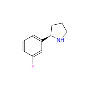 (R)-2-(3-氟苯基)吡咯烷,(R)-2-(3-fluorophenyl)pyrrolidine hydrochloride