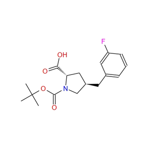 (2S,4R)-1-(叔丁氧基羰基)-4-(3-氟苄基)吡咯烷-2-甲酸 959579-74-9