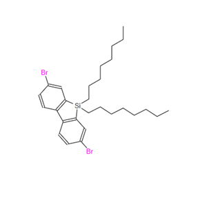 891182-24-4?;2,7-二溴-9,9-二辛基-9H-9-硅杂芴;2,7-Dibromo-9,9-dioctyl-9H-9-silafluorene