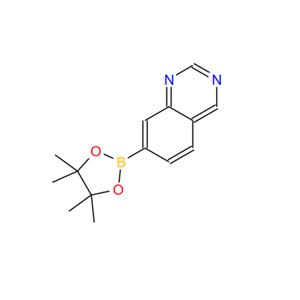 1375108-46-5；7-频哪醇硼酸酯喹唑啉；7-(4,4,5,5-TetraMethyl-1,3,2-dioxaborolan-2-yl)quinazoline
